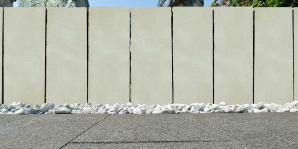 Palisadenplatten aus Keramik sintered concrete (55-60) x (240-250) x 2,6 cm - 12 Stk./Palette – Bild 2