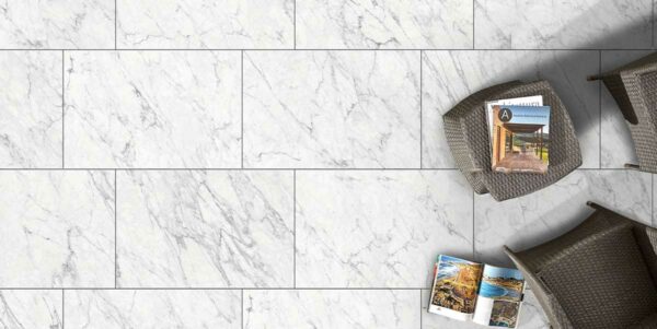 Keramikplatte 60 x 90 x 2 cm - Duomo carrara 25,92 m2/Pal. - 1.170 kg – Bild 2