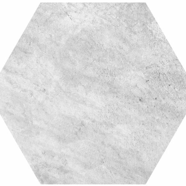 Trittplatte DM 60-52 cm esagono quarzite bianca