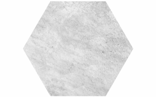 Trittplatte DM 60-52 cm esagono quarzite bianca – Bild 2