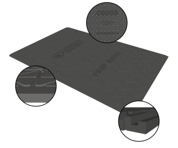 FAST BASE Maße 75 x 110 x 1,8 cm 18 mm Stärke - 0,80 m²/ Stk. – Bild 2