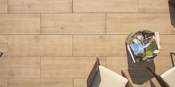 Keramikplatte 40 x 120 x 2 cm - Harena Holz noce 23,04 m²/ 1050 kg pro Palette