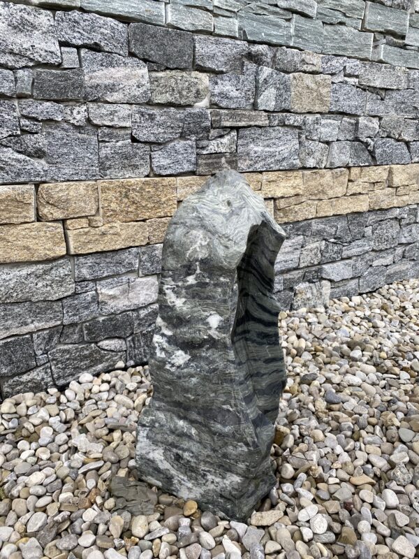 Monolith Troya Showstone poliert grau/grün Größe H 55 x B 20 x B 20 – Bild 2