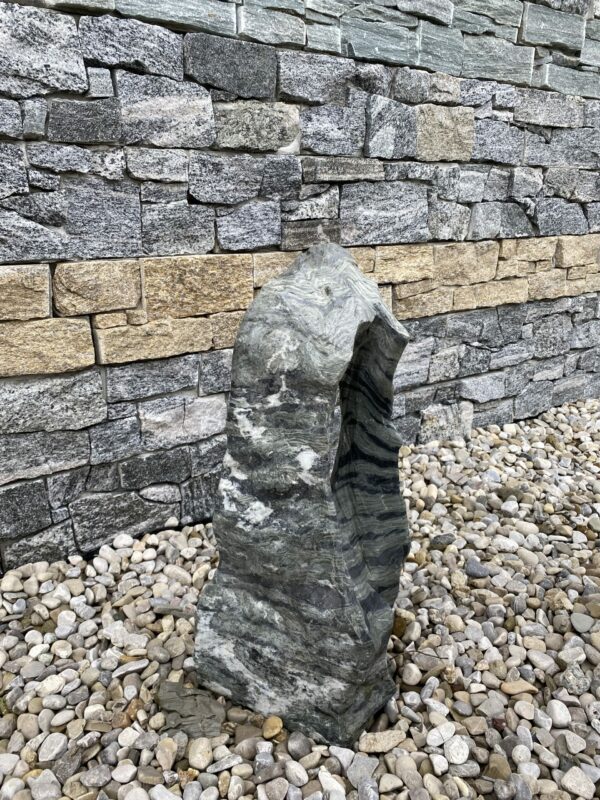 Monolith Troya Showstone poliert grau/grün Größe H 55 x B 20 x B 20 – Bild 2