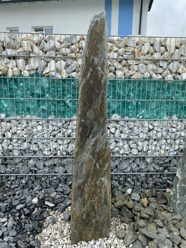 Monolith Schiste braun/schwarz Größe H 170 x B 30 x B 25