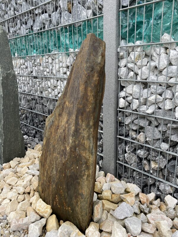 Monolith Schiste braun/schwarz Größe H 95 x B 45 x B 20 – Bild 2