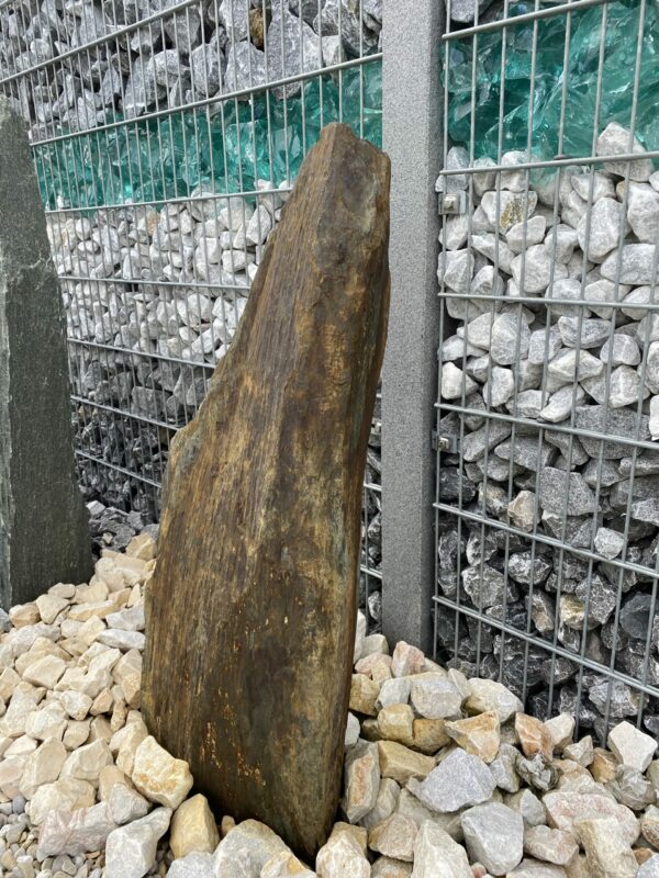 Monolith Schiste braun/schwarz Größe H 95 x B 45 x B 20 – Bild 2