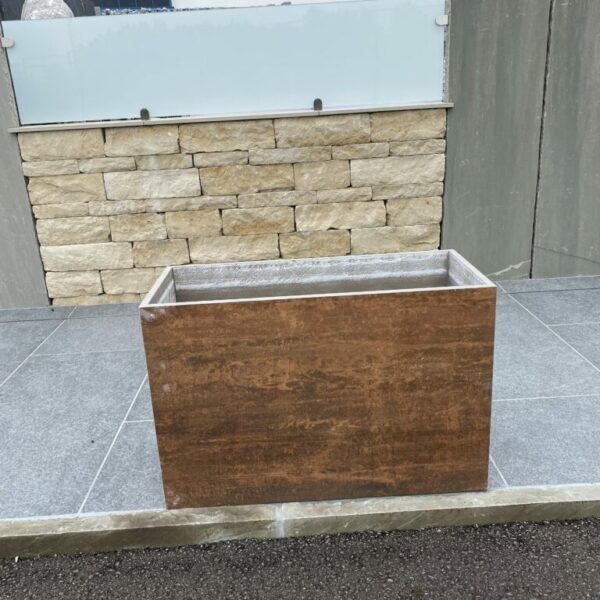 Blumentrog Metallico Corten Rust Größe H 60 x B 90 x B 40