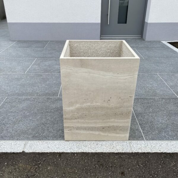 Blumentrog Duomo Travertino Beige Größe H 60 x B 45 x B 45