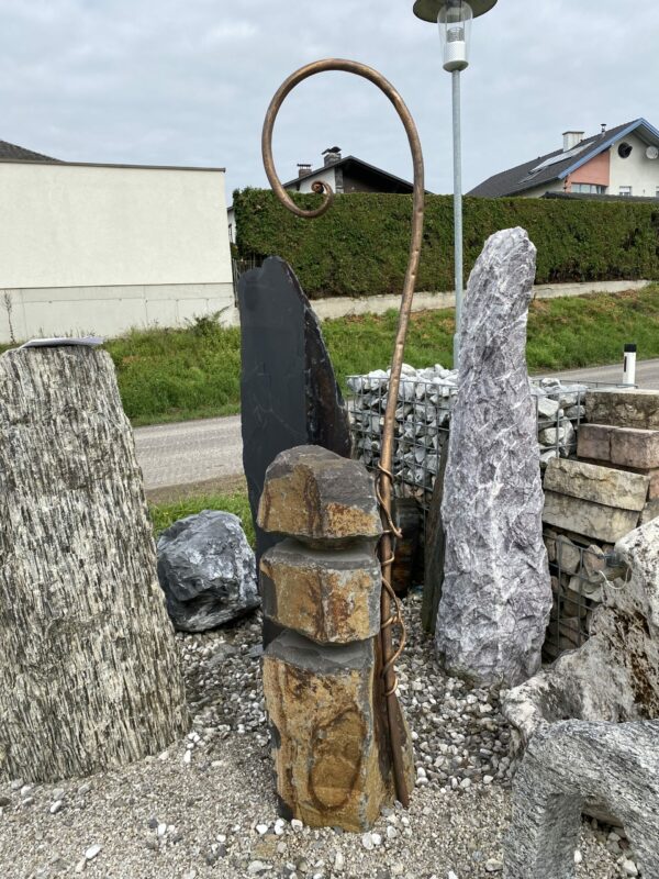 Monolith Schiefer mit Bohrung Größe H 190 x B 35 x B 30