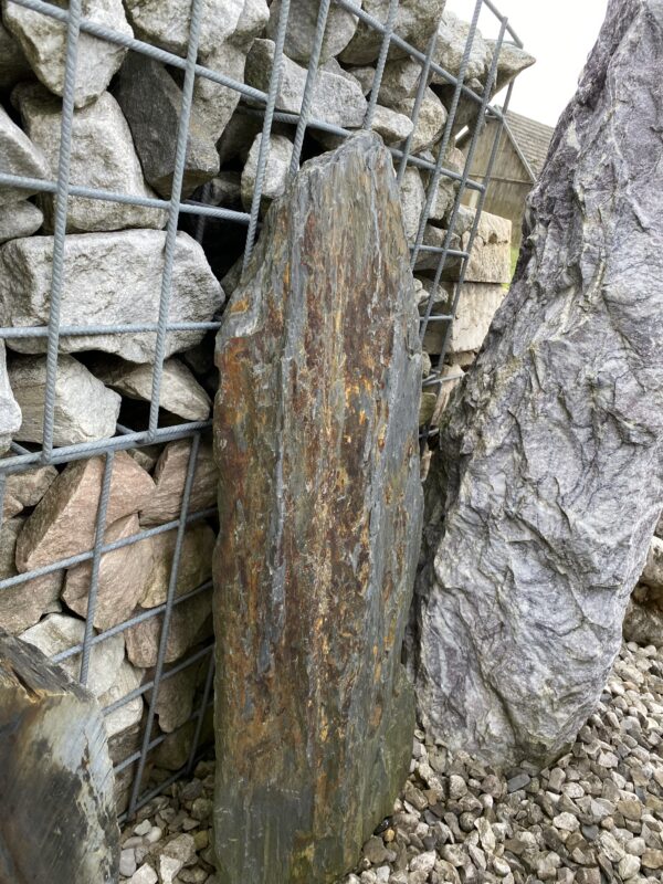 Monolith Schiste braun/schwarz Größe H 85 x B 30 x B 5-10 – Bild 2