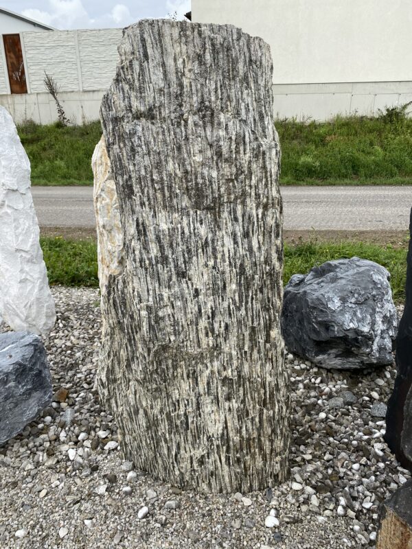Monolith Woodstone grau/weiß/braun Größe H 125 x B 45 x B 25