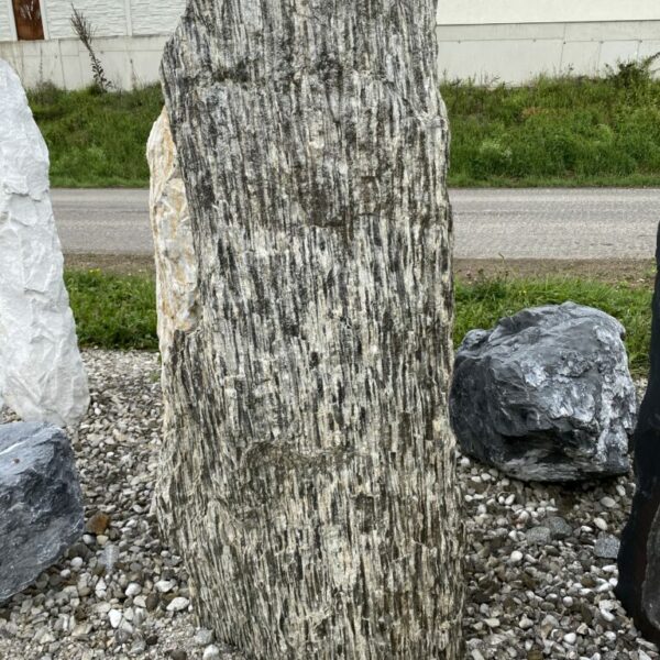 Monolith Woodstone grau/weiß/braun Größe H 125 x B 45 x B 25