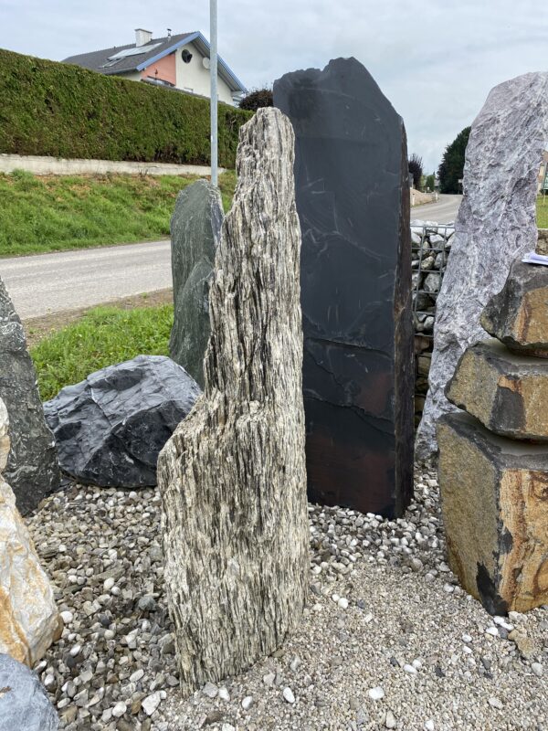 Monolith Woodstone grau/weiß/braun Größe H 125 x B 45 x B 25 – Bild 2