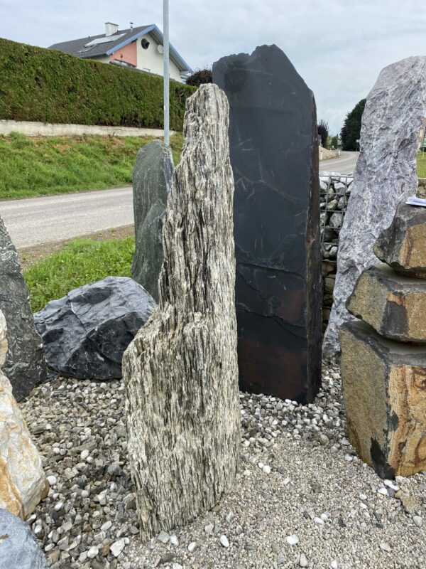 Monolith Woodstone grau/weiß/braun Größe H 125 x B 45 x B 25 – Bild 2
