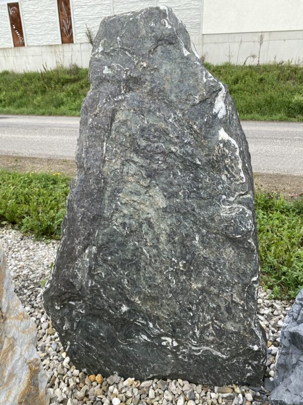 Monolith Angel Stone grün weiß geadert Größe H 120 x B 60 x B 20