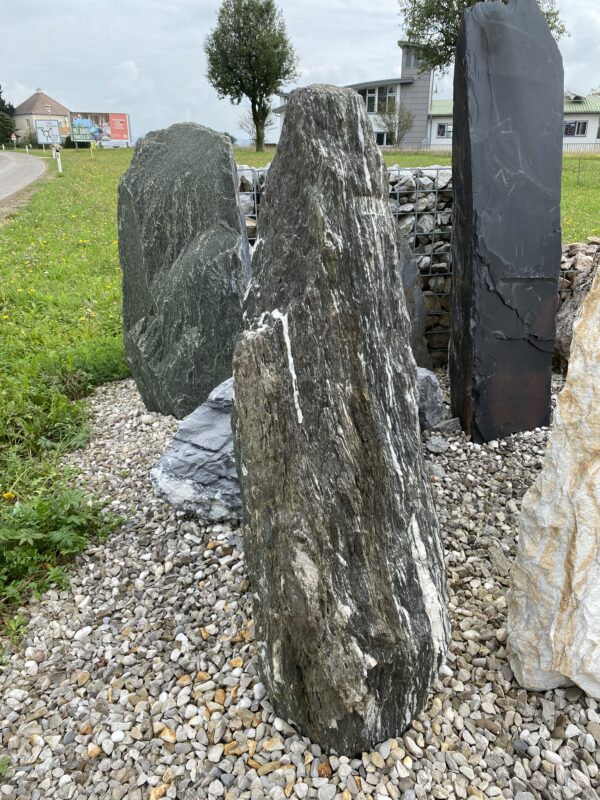 Monolith Angel Stone grün weiß geadert Größe H 120 x B 60 x B 20 – Bild 2