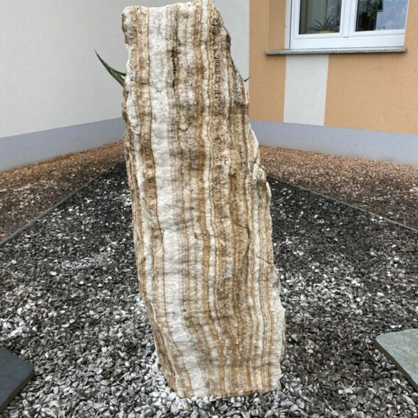Monolith Angel Sparks weiß/gelb/braun Größe H 95 x B 35 x B 25