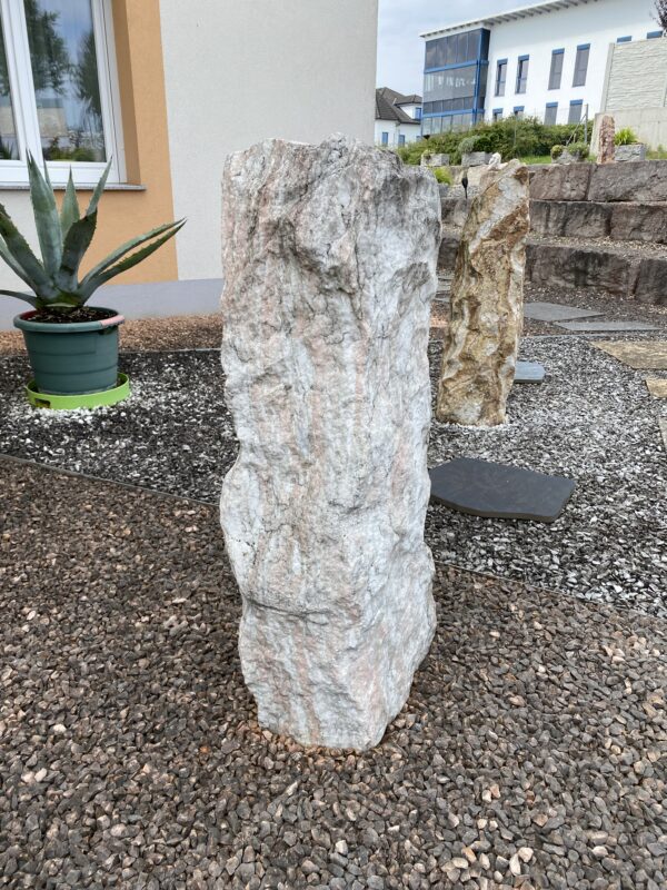 Monolith Rosario weiß/rosa Größe H 95 x B 30 x B 25 – Bild 2
