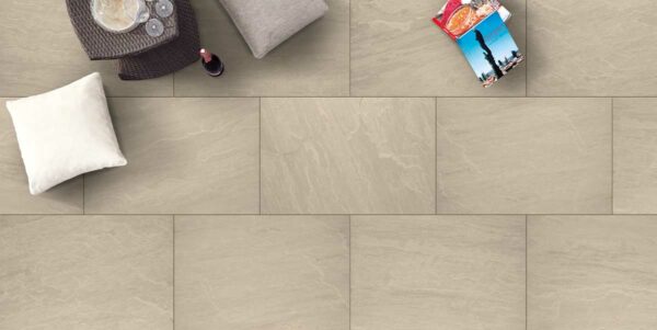 Keramikplatte 60 x 90 x 2 cm - tempio kandla beige 25,92 m2/Pal. - 1.170 kg – Bild 2