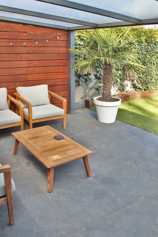 Keramikplatte 40 x 80 x 3 cm - slate black 17,28 m2/Pal. - 1200 kg – Bild 2