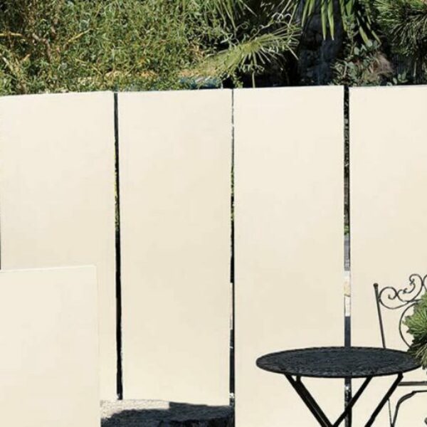 Palisadenplatten aus Keramik sintered titanio (55-60) x (240-250) x 2,6 cm - 12 Stk./Palette