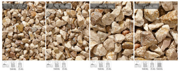 Marmorsplitt breccia aurora (beige-braun) – Bild 2