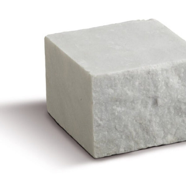 Pflasterwürfel Carrara weiß 6-8 cm, H 6-8 cm verpackt in Big-Bag 1500 kg