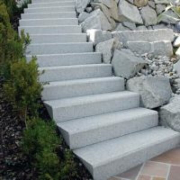 Blockstufe 100 x 35 x 15 cm - granit hellgrau