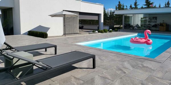 Keramikplatte 40 x 80 x 2 cm - etna dark grey  17,28 m2/Pal. - 800 kg – Bild 2