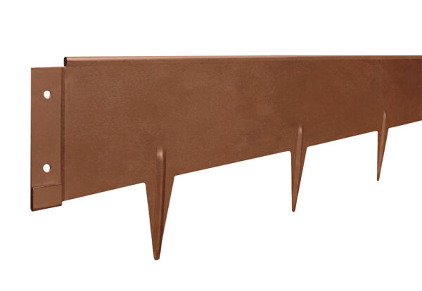 Stahlschiene Corten Randbegrenzung 200 x H 10 cm 10 Stk./ Box - 20,0 ml/ Box - 1 mm dick mit Zacke
