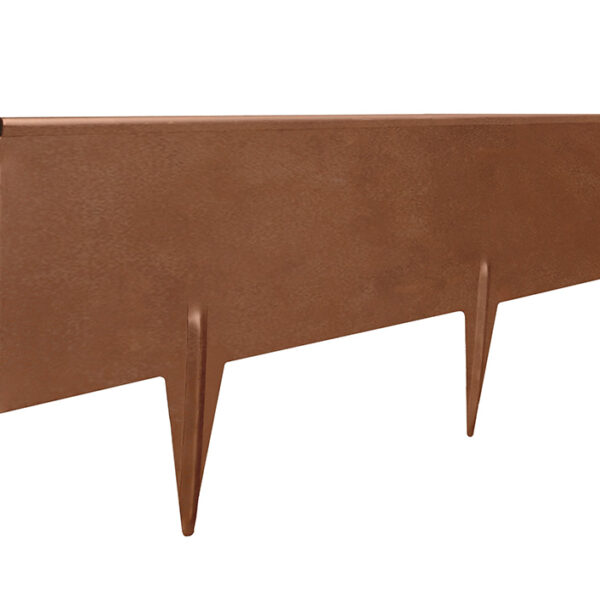 Stahlschiene Corten Randbegrenzung 200 x H 10 cm 10 Stk./ Box - 20,0 ml/ Box - 1 mm dick mit Zacke