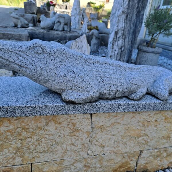 Krokodil aus Granit - 60 cm Länge 60 cm
