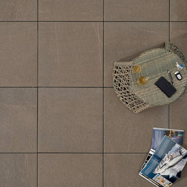 Keramikplatte 60 x 60 x 2 cm-colosseo porphyrbraun 21,60 m2/Pal. - 1.000 kg