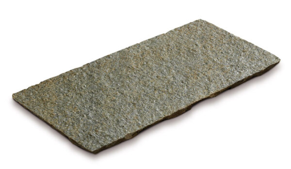 Bodenplatte Luserna Gneis B 50 cm, freie Längen Stärke 2,5-4cm, bruchrauhe Oberfl., Kanten gesägt