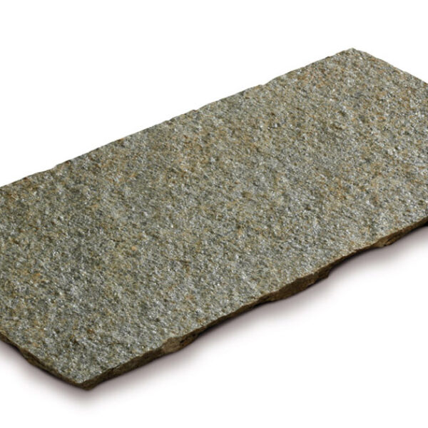 Bodenplatte Luserna Gneis B 50 cm, freie Längen Stärke 2,5-4cm, bruchrauhe Oberfl., Kanten gesägt